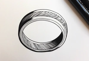 Wedding band tattoo for man tattoo idea