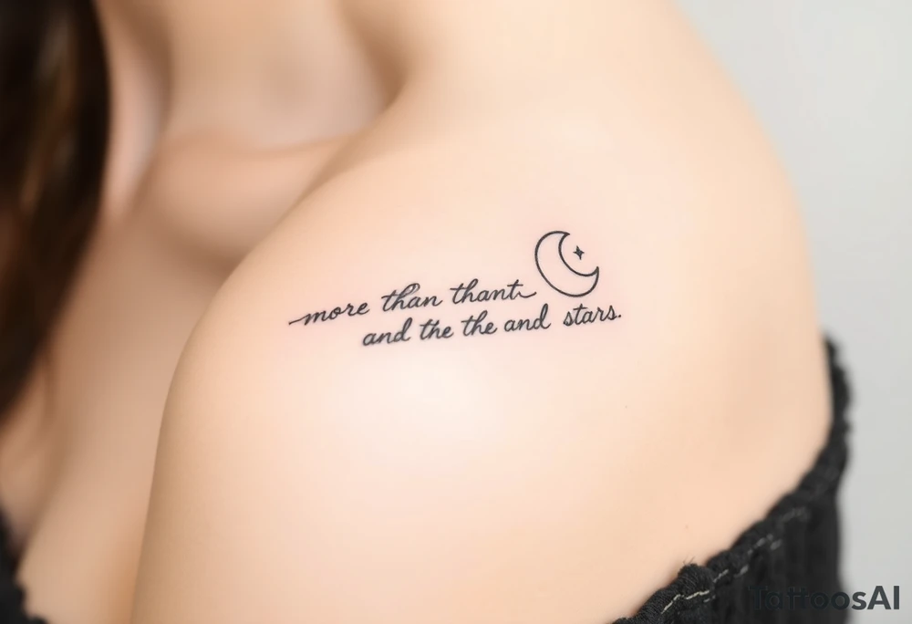 “more than the sun, and the moon, and the stars” tattoo idea
