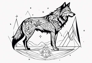 wolf stars tattoo idea