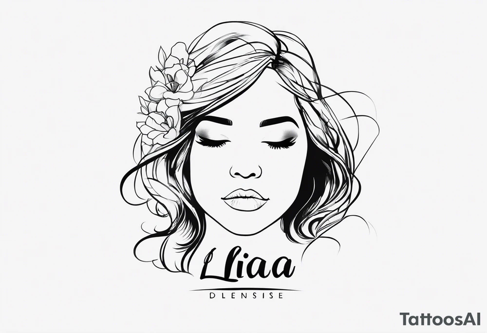 My daughter's name, Lia Denise tattoo idea