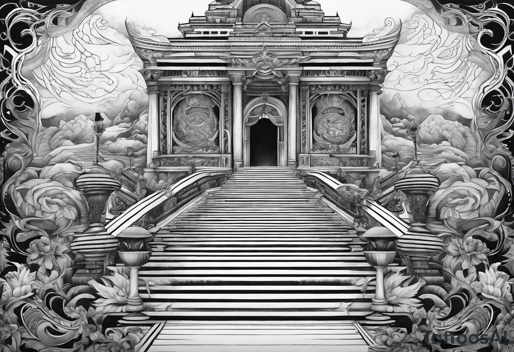 Valhalla stairs tattoo idea