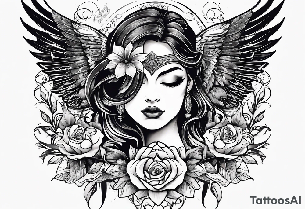 shoulder tattoo bible verse tattoo idea