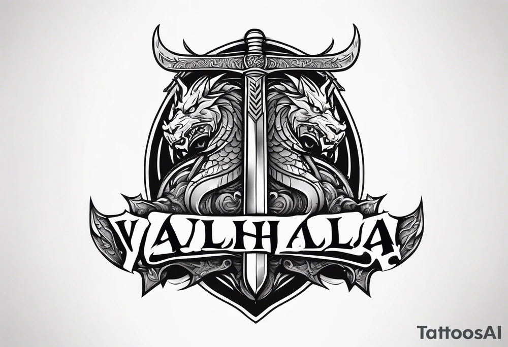 Valhalla  warrior soldier  Sword axe
 Dragon tattoo idea