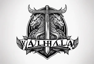 Valhalla  warrior soldier  Sword axe
 Dragon tattoo idea