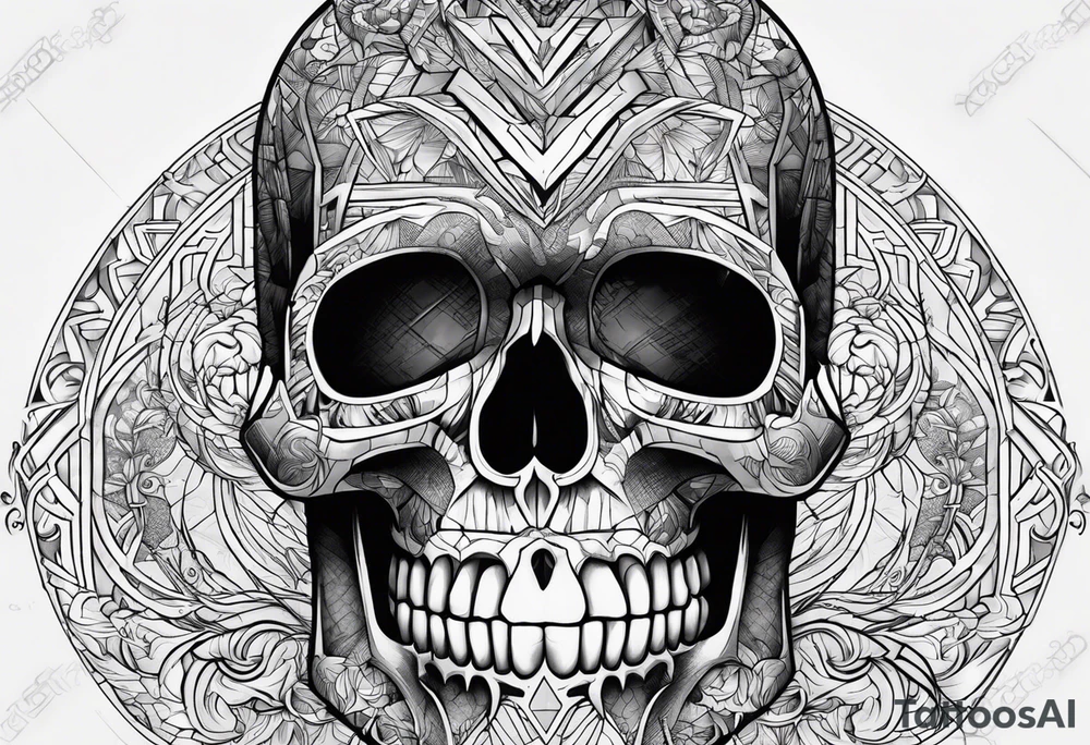 Piret skull tattoo idea