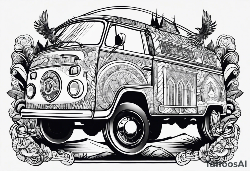 Something that describes a love for travel simple tattoo idea