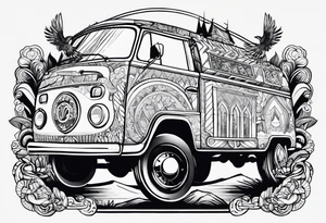 Something that describes a love for travel simple tattoo idea