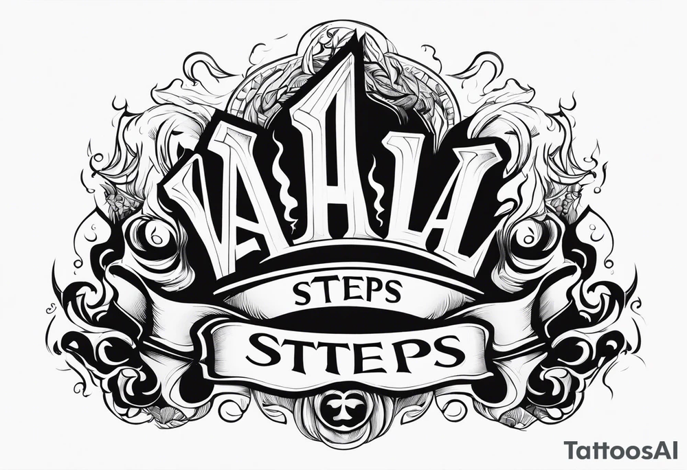 Valhalla  steps fire tattoo idea