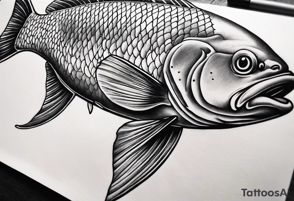 big fish tattoo idea