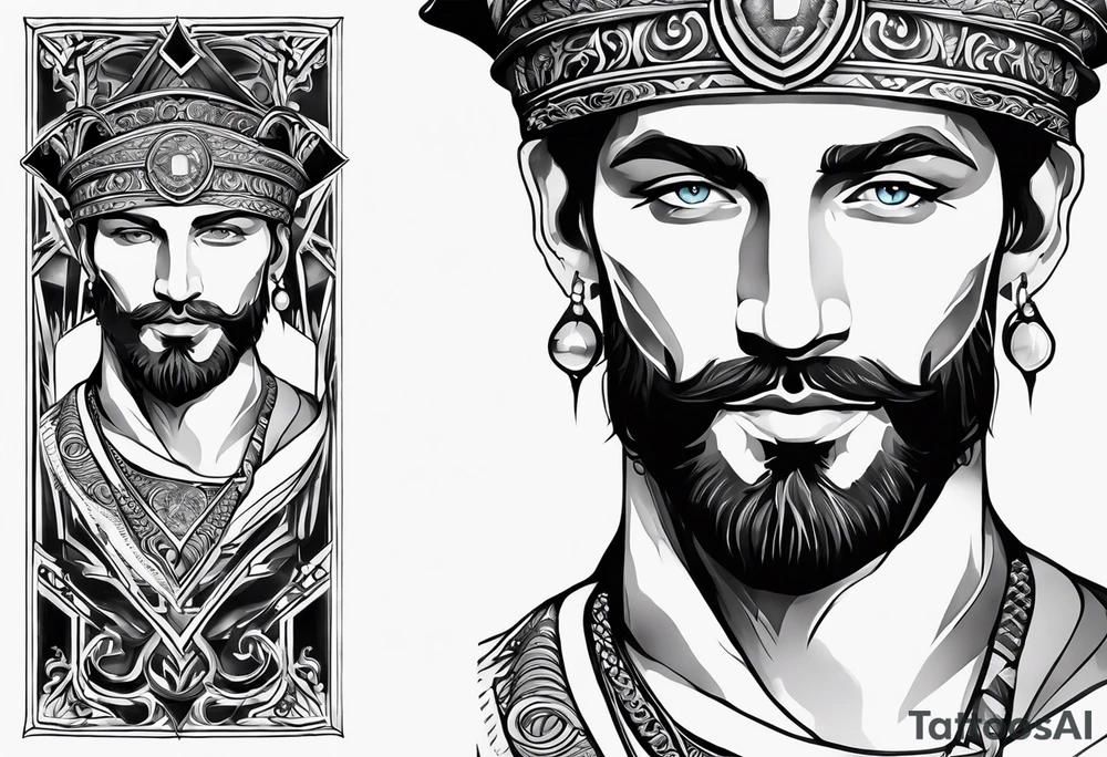 The symbol of Matthias in the bible tattoo idea