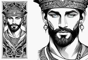The symbol of Matthias in the bible tattoo idea