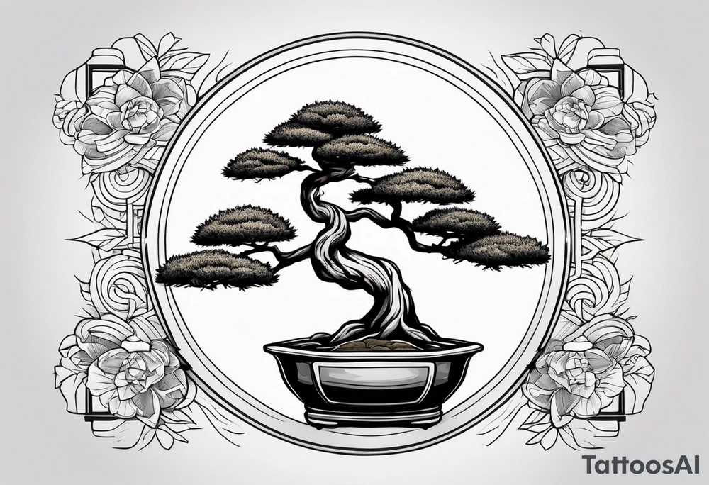 bonsai tree tattoo idea