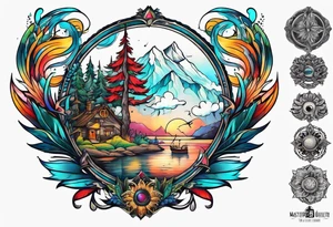 Above and below no one tattoo idea