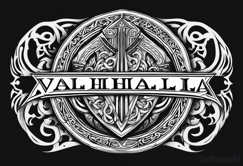 Valhalla shield tattoo idea