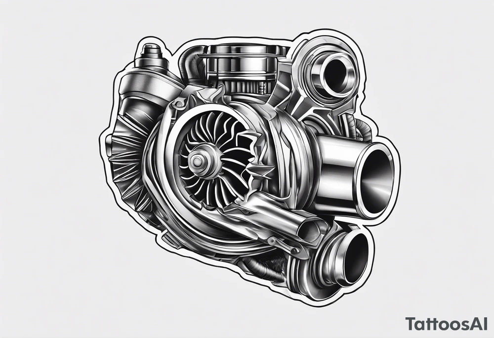 turbocharger,spark plug, mechanic tattoo idea