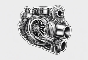 turbocharger,spark plug, mechanic tattoo idea