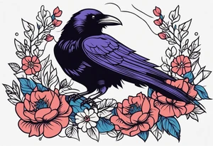 raven


old school vintage simple traditional design with vintage flowers surrounding
bold color simple tattoo idea