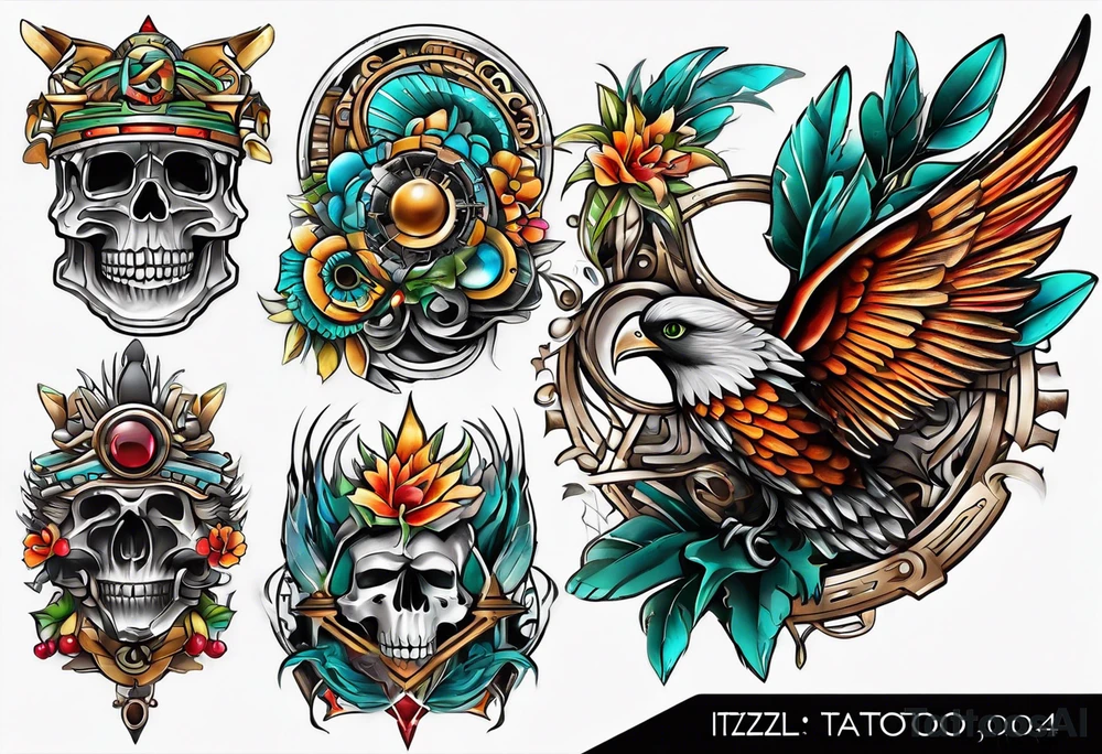 Word “ITZEL” tattoo idea