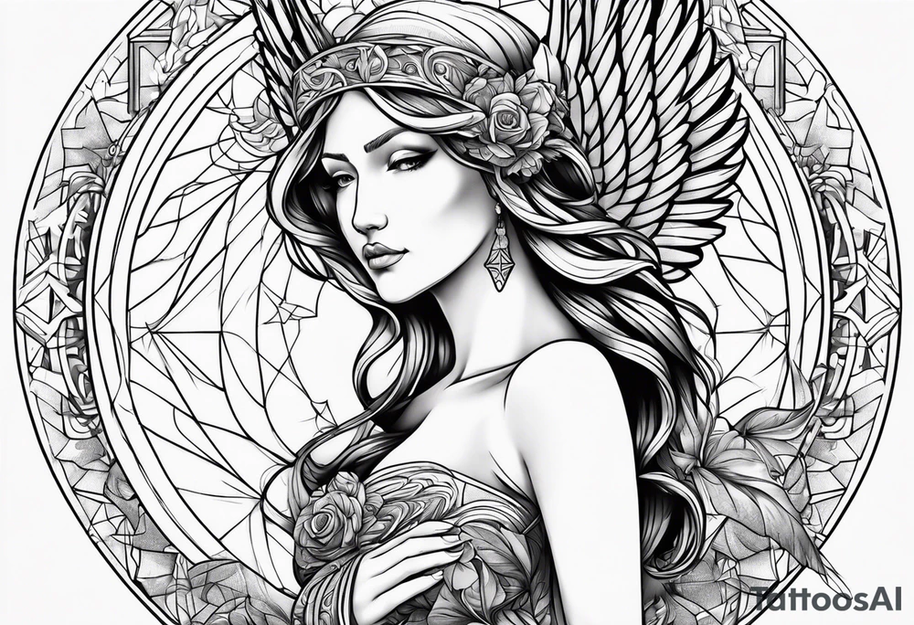 angel tattoo idea
