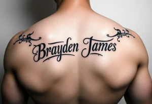 Brayden James name tattoo tattoo idea