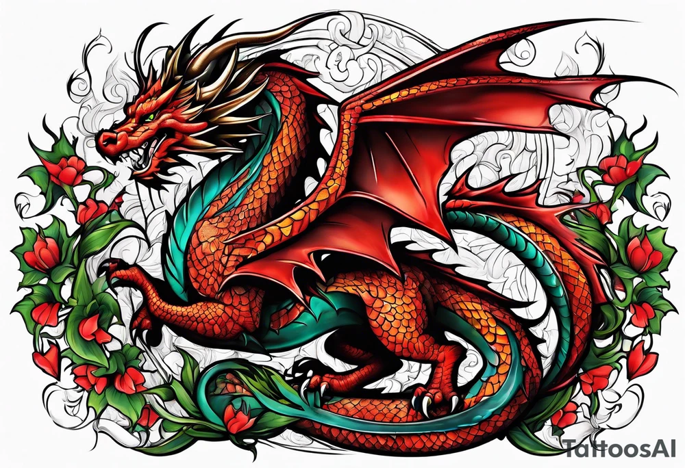 welsh dragon tattoo idea