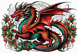welsh dragon tattoo idea
