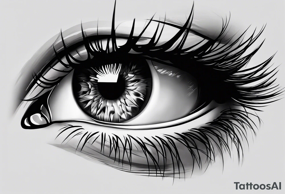 Realistic Eye tattoo idea