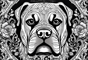 Boxer tattoo idea