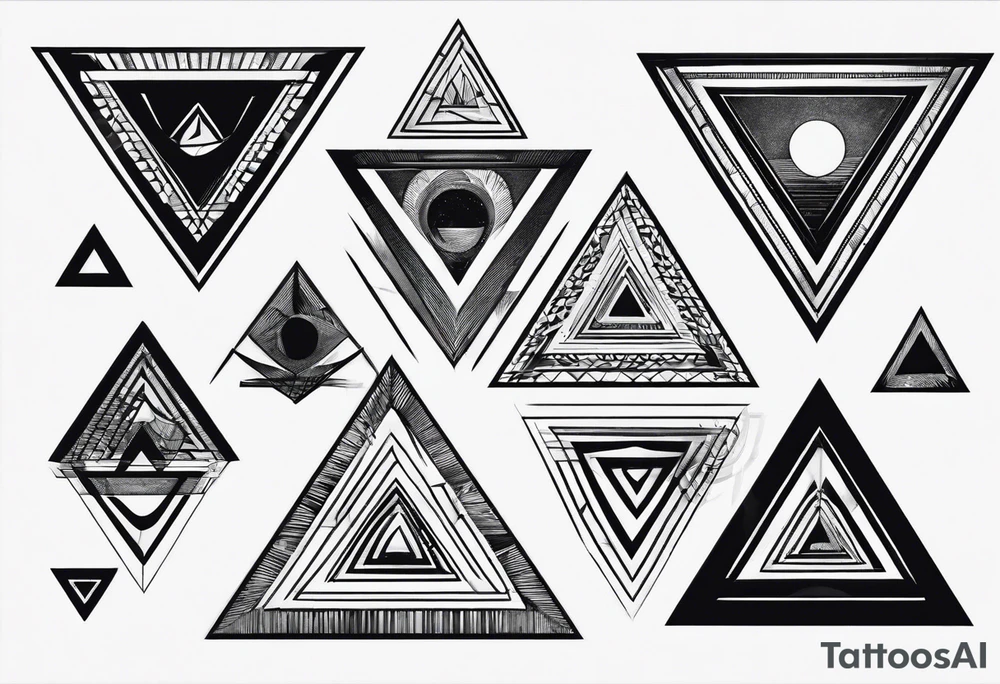 A triangle with nothing inside of it very simple tattoo idea A triangle with nothing inside of it very simple tattoo idea