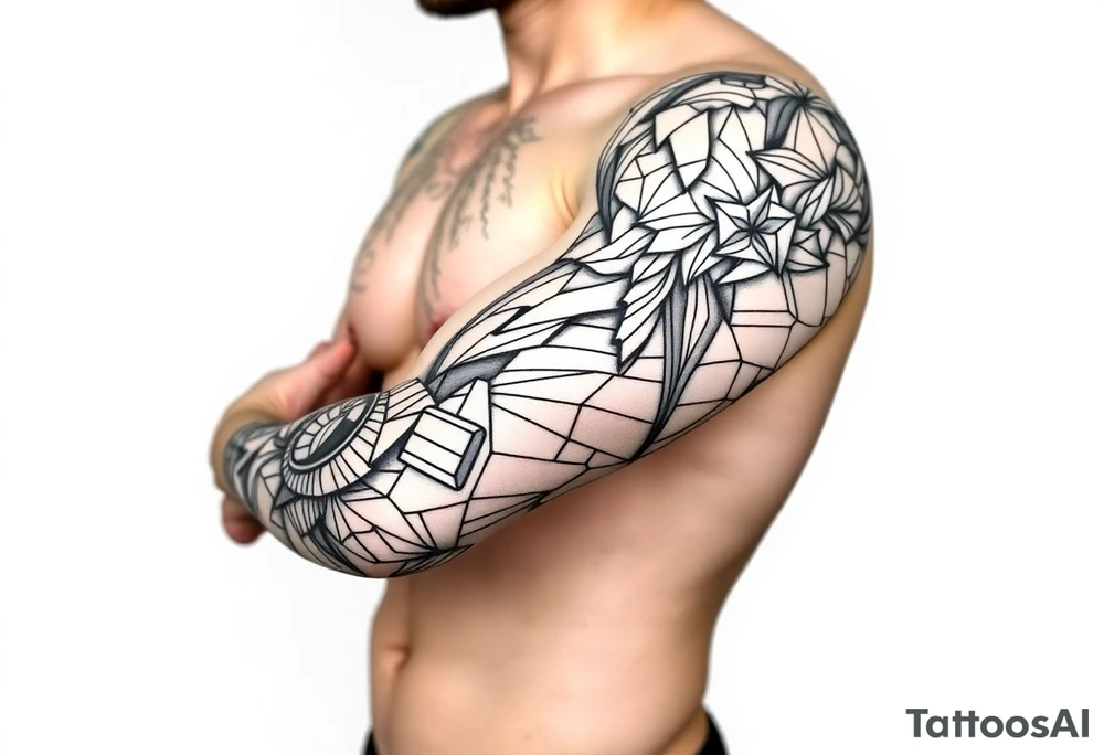 bold line kukka tattoo idea