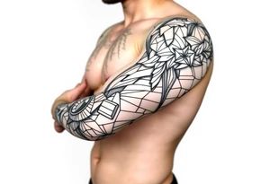bold line kukka tattoo idea