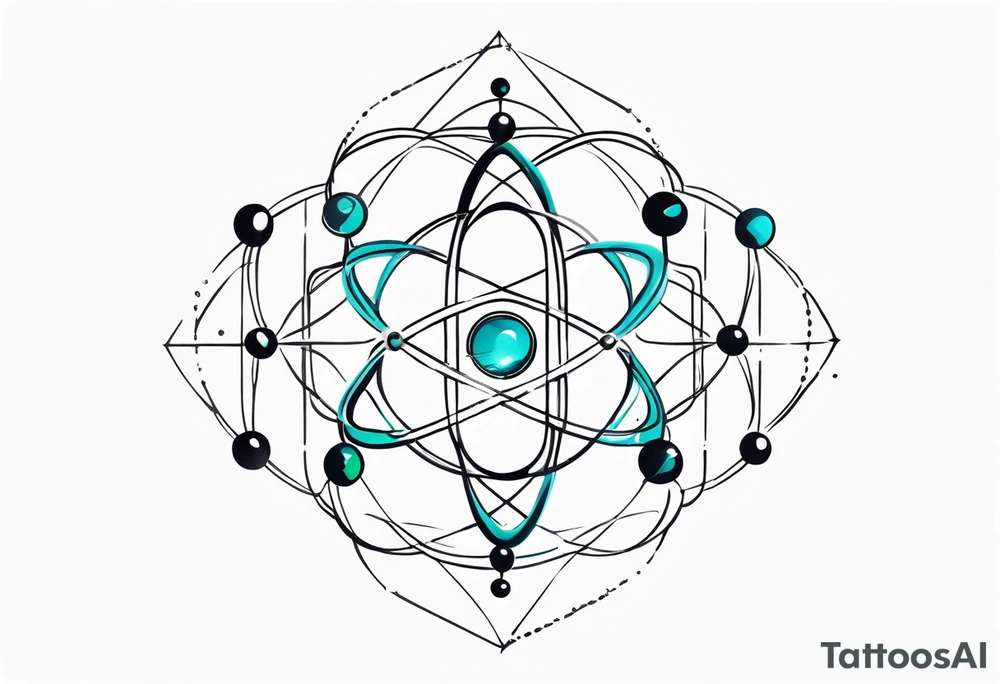 long quantum atoms chain with spiritual elements tattoo idea long quantum atoms chain with spiritual elements tattoo idea