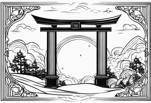 heaven gate vector tattoo idea