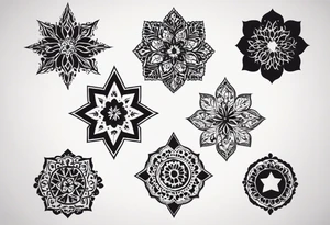 need a shape of a spkie and inside it write (ستملأ الوادي سنابل…
) tattoo idea