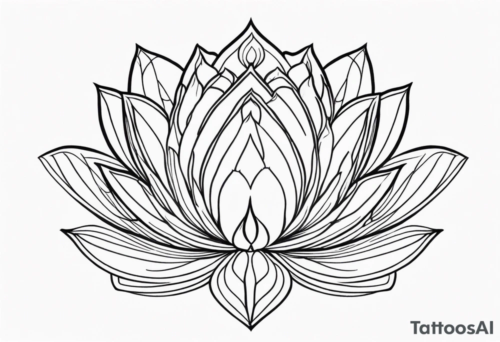 Mandala Lotus tattoo idea