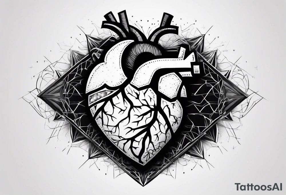 Brain, heart, love, abstract, symbolism, perseverance, heart break makes you strong, worth it, pain makes you stronger, strength tattoo idea