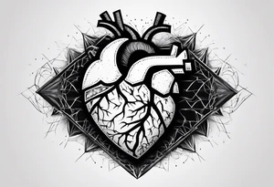 Brain, heart, love, abstract, symbolism, perseverance, heart break makes you strong, worth it, pain makes you stronger, strength tattoo idea