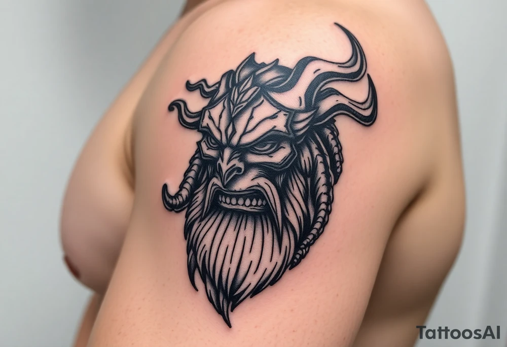 Big Tartarus greek full size tattoo idea