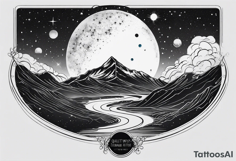 milky way galaxy tattoo idea