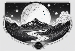 milky way galaxy tattoo idea