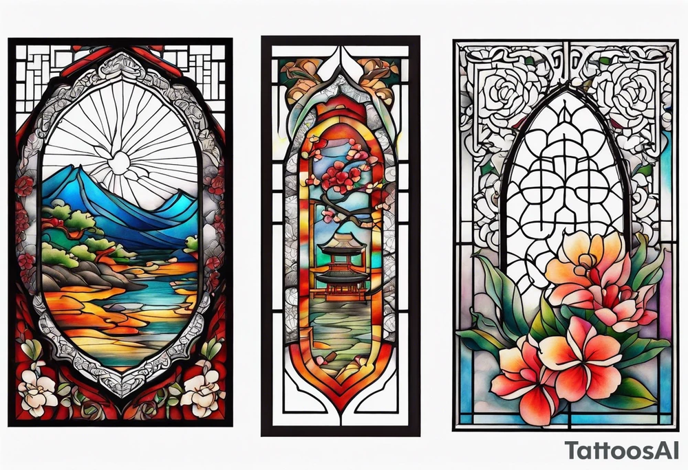 Stain glass photography tattoo idea