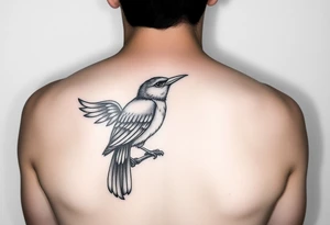 gambar burung rangkong gading kalimantan bertengger di lingkaran anyaman rotan bermotif dayak tattoo idea