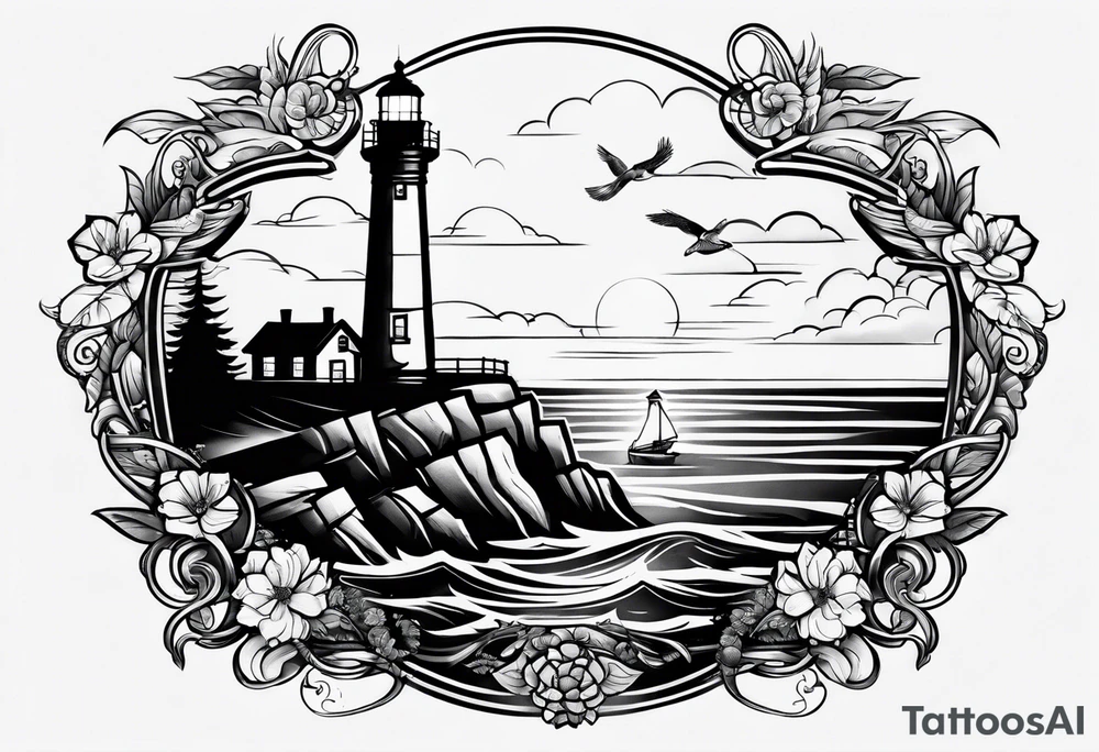 Lighthouse tattoo idea