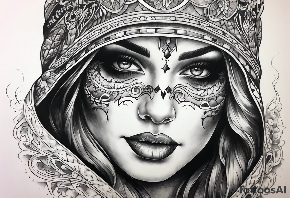 Sexy ghost tattoo idea
