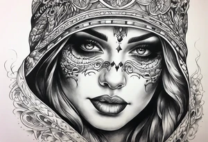 Sexy ghost tattoo idea