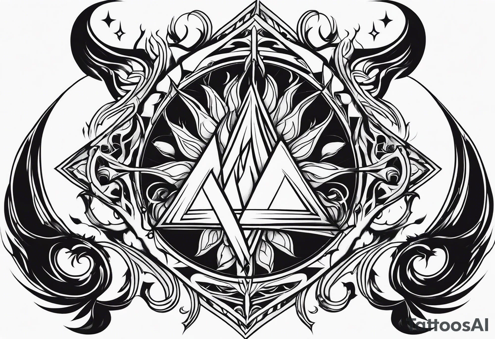 Flames, the symbol of Lucifer ,simple tattoo idea