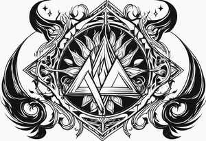Flames, the symbol of Lucifer ,simple tattoo idea