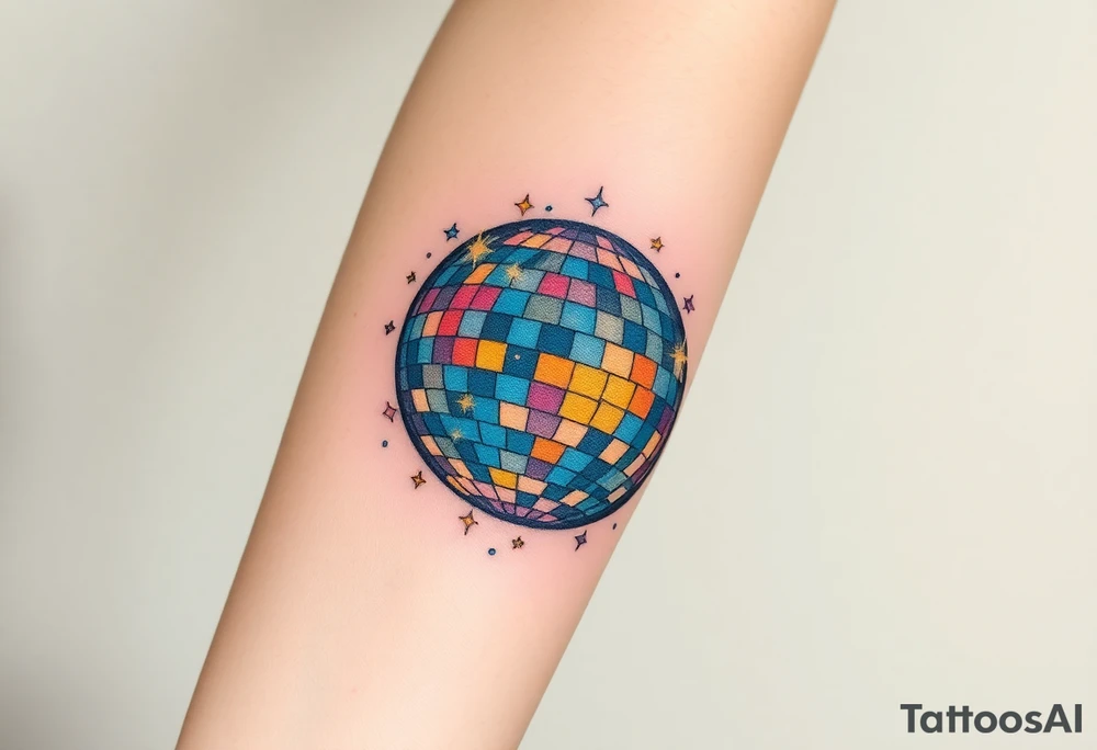 disco ball tattoo idea