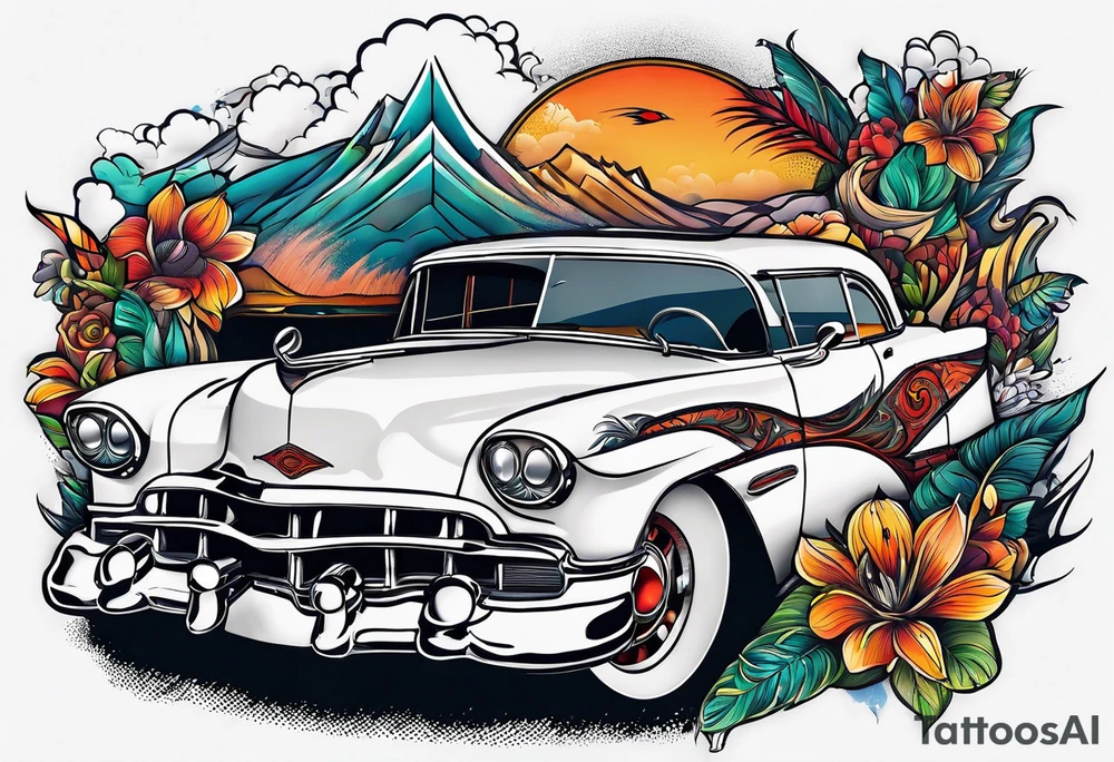 The name Drew with travel tattoo idea