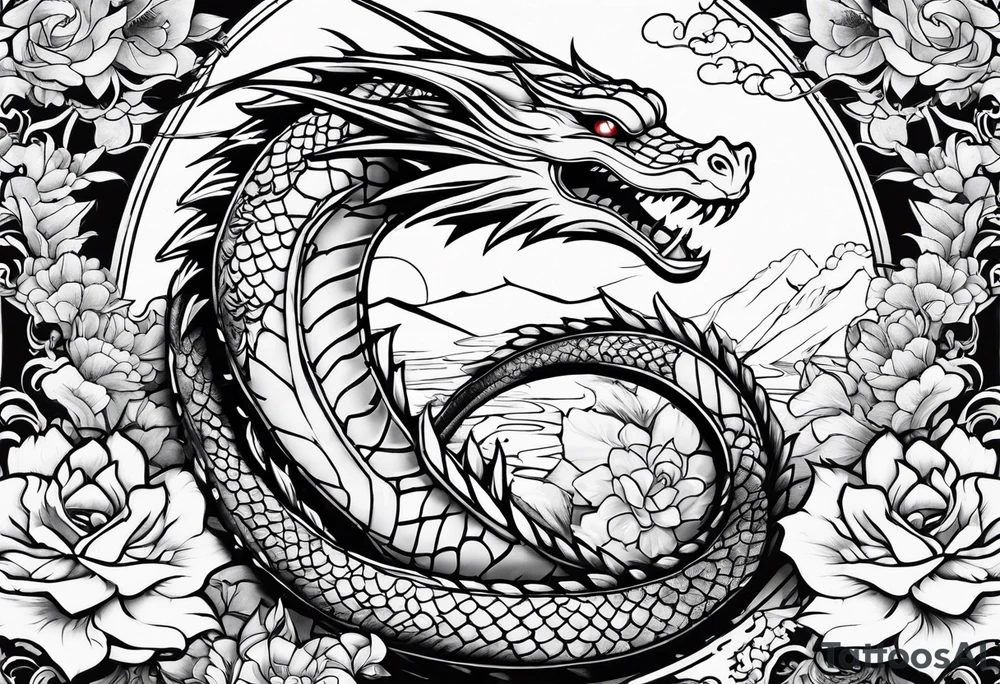 Dragonite yakuza style tattoo idea